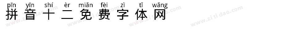 拼音 十二字体转换